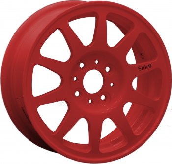 13 699 р. Кованый диск Slik Classik 5.5x14 (красный)   (Цвет: красный)  с доставкой в г. Кемерово. Увеличить фотографию 1