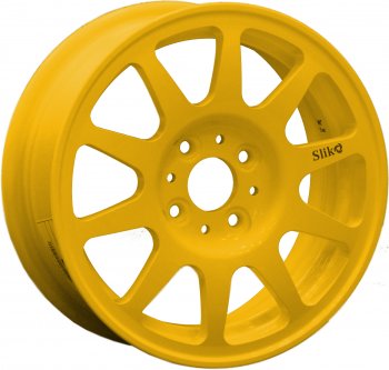 13 699 р. Кованый диск Slik Classik 5.5x14 (Ярко-жёлтый)   (Цвет: Ярко-жёлтый)  с доставкой в г. Кемерово. Увеличить фотографию 1