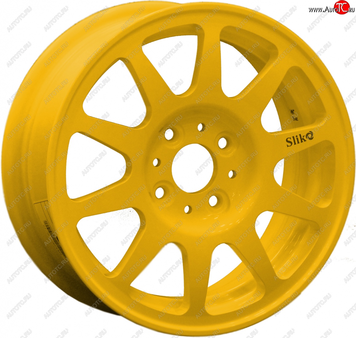 13 699 р. Кованый диск Slik Classik 5.5x14 (Ярко-жёлтый)   (Цвет: Ярко-жёлтый)  с доставкой в г. Кемерово