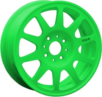 13 699 р. Кованый диск Slik Classik 5.5x14 (Ярко-зелёный)   (Цвет: Ярко-зелёный)  с доставкой в г. Кемерово. Увеличить фотографию 1