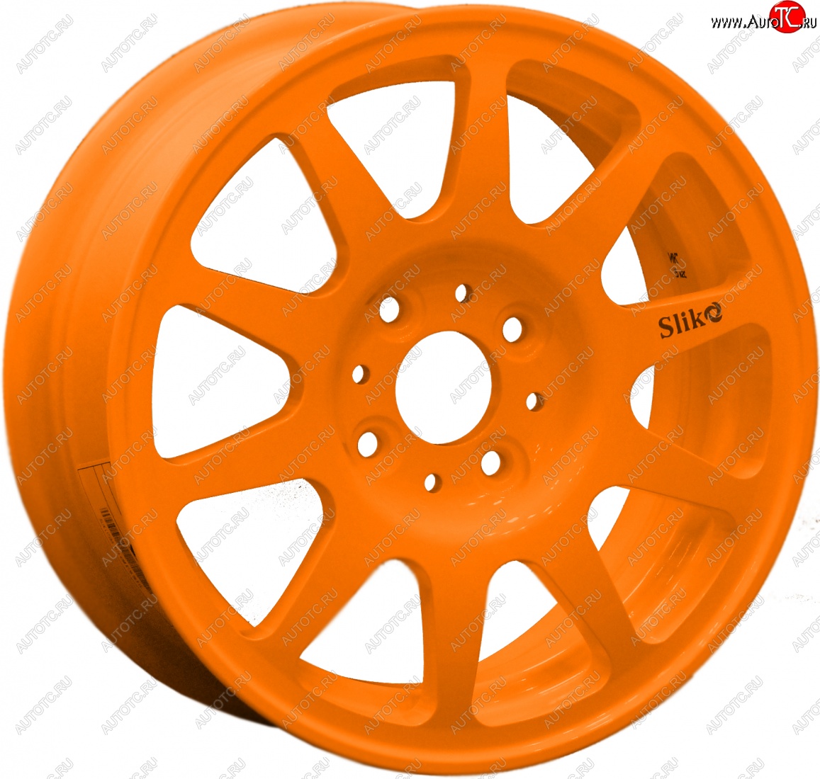 13 699 р. Кованый диск Slik Classik 5.5x14 (Ярко-оранжевый)   (Цвет: Ярко-оранжевый)  с доставкой в г. Кемерово