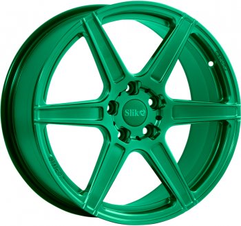 60 999 р. Кованый диск Slik PREMIUM L-604 10.0x20   (Candy изумрудно-зеленый (Candy Green))  с доставкой в г. Кемерово. Увеличить фотографию 1