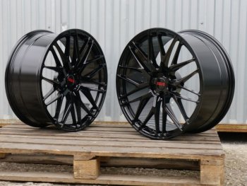 60 999 р. Кованый диск Slik PREMIUM L-605 10.0x20   (Черный глянцевый (BK))  с доставкой в г. Кемерово. Увеличить фотографию 2