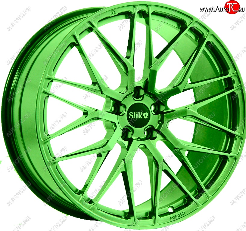 60 999 р. Кованый диск Slik PREMIUM L-605 10.0x20   (RAL 6038 ярко-зеленый (6038))  с доставкой в г. Кемерово