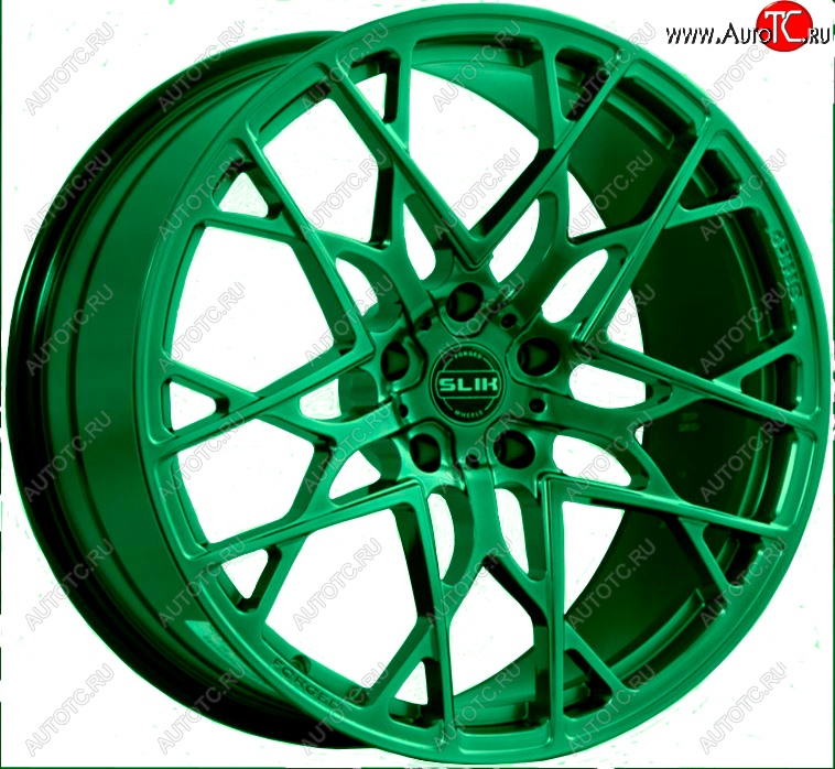 60 999 р. Кованый диск Slik PREMIUM 10.0x20   (Candy изумрудно-зеленый (Candy Green))  с доставкой в г. Кемерово