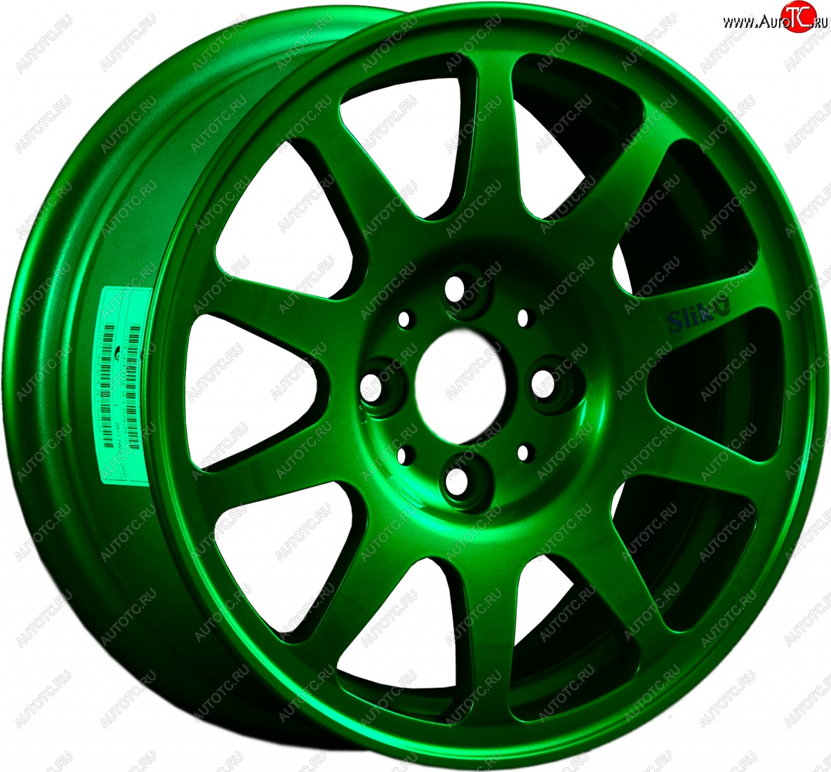 13 499 р. Кованый диск Slik Classic Sport L-1727S 6.0x14   (Зеленый (GREEEN))  с доставкой в г. Кемерово
