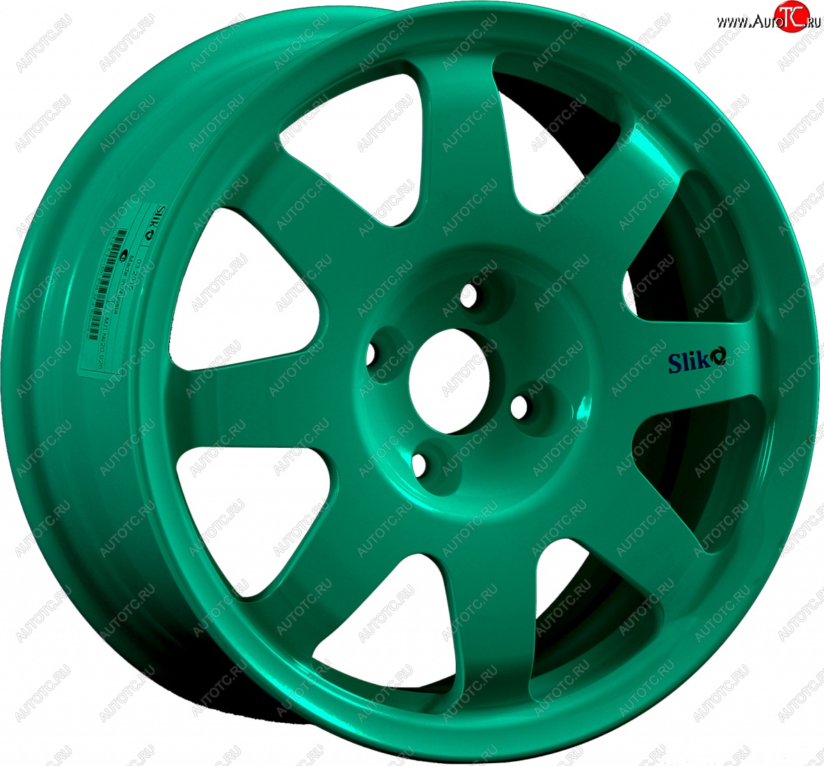 7 460 р. Кованый диск Slik Classic Sport L-181S 5.5x15   (Candy изумрудно-зеленый (Candy Green))  с доставкой в г. Кемерово