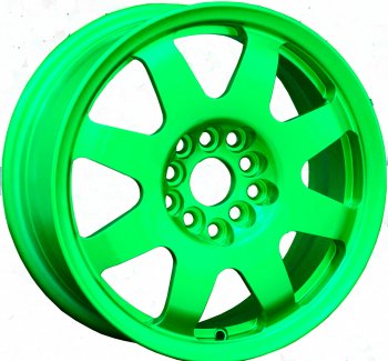 7 460 р. Кованый диск Slik Classic Sport L-181S 5.5x15   (RAL 6038 ярко-зеленый (6038))  с доставкой в г. Кемерово. Увеличить фотографию 2