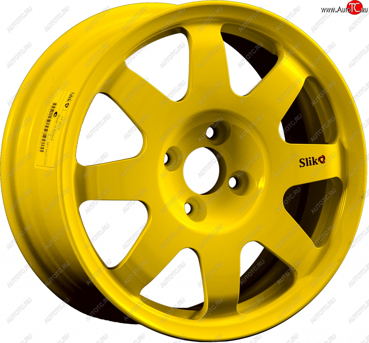 15 599 р. Кованый диск Slik Classic Sport L-181S 6.5x15   (Candy ярко-желтый (Candy YELLOW))  с доставкой в г. Кемерово