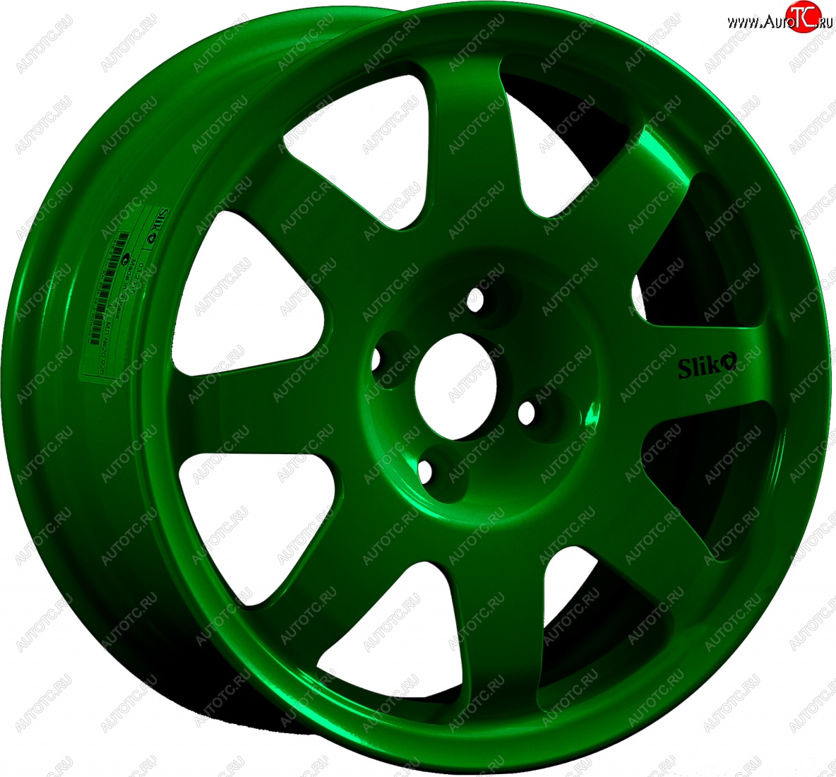 15 599 р. Кованый диск Slik Classic Sport L-181S 6.5x15   (Зеленый (GREEEN))  с доставкой в г. Кемерово