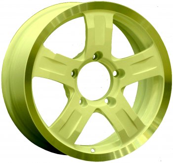 Кованый диск Slik Classic L-208 6.5x16  (Золотой с полированным ободом (GL))