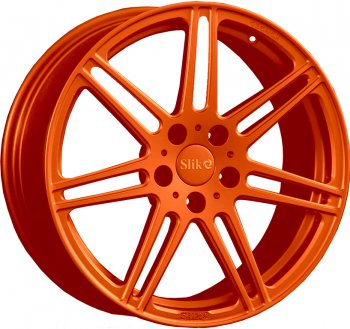 20 749 р. Кованый диск Slik PREMIUM L-724 7.5x17   (Ярко оранжевый (ORANGE))  с доставкой в г. Кемерово. Увеличить фотографию 1