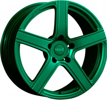 25 999 р. Кованый диск Slik PREMIUM L-730 7.5x17   (Candy изумрудно-зеленый (Candy Green))  с доставкой в г. Кемерово. Увеличить фотографию 1