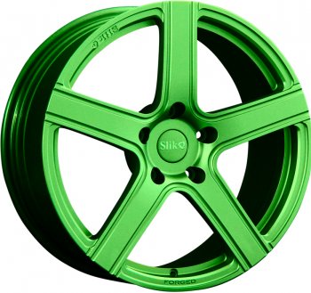 25 999 р. Кованый диск Slik PREMIUM L-730 7.5x17   (RAL 6038 ярко-зеленый (6038))  с доставкой в г. Кемерово. Увеличить фотографию 1