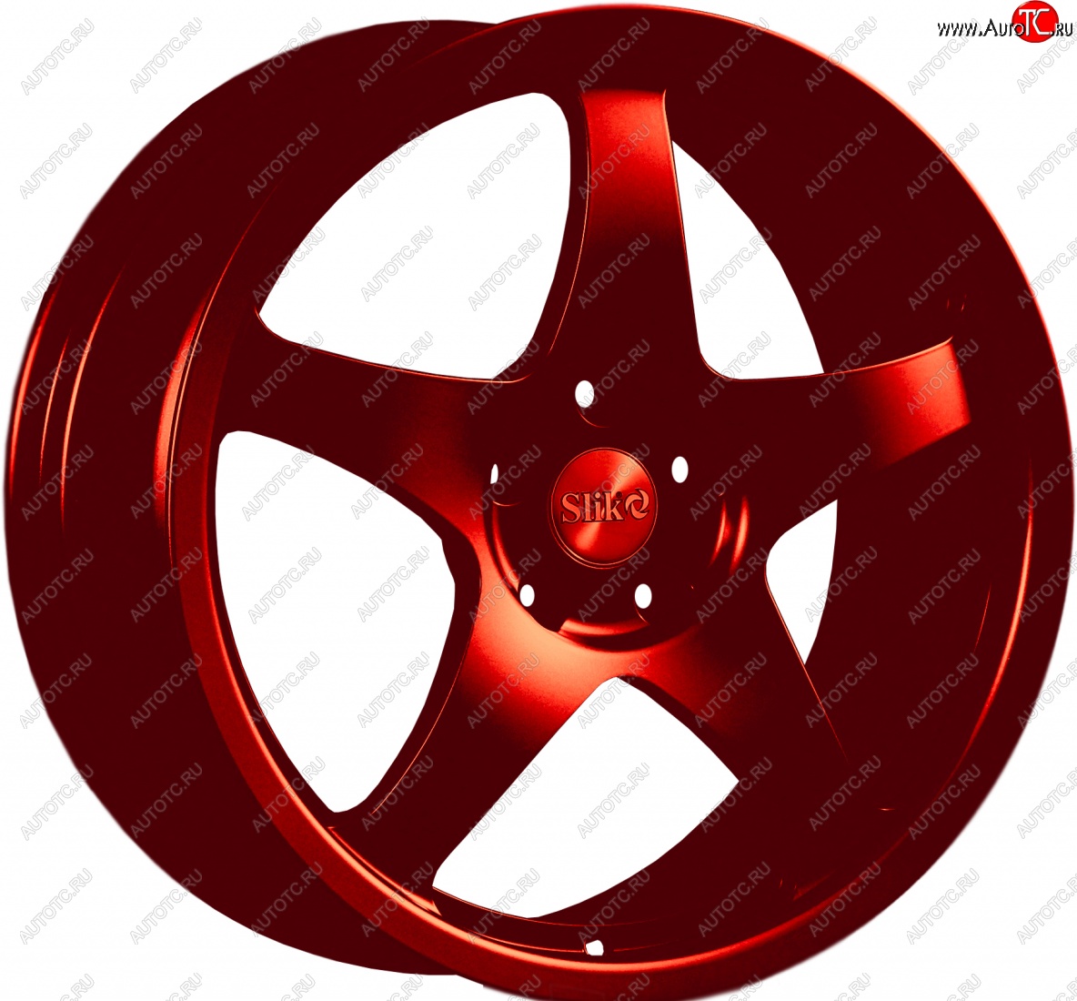 22 299 р. Кованый диск Slik Classic L-806 8.5x18   (Candy красный (Candy RED))  с доставкой в г. Кемерово