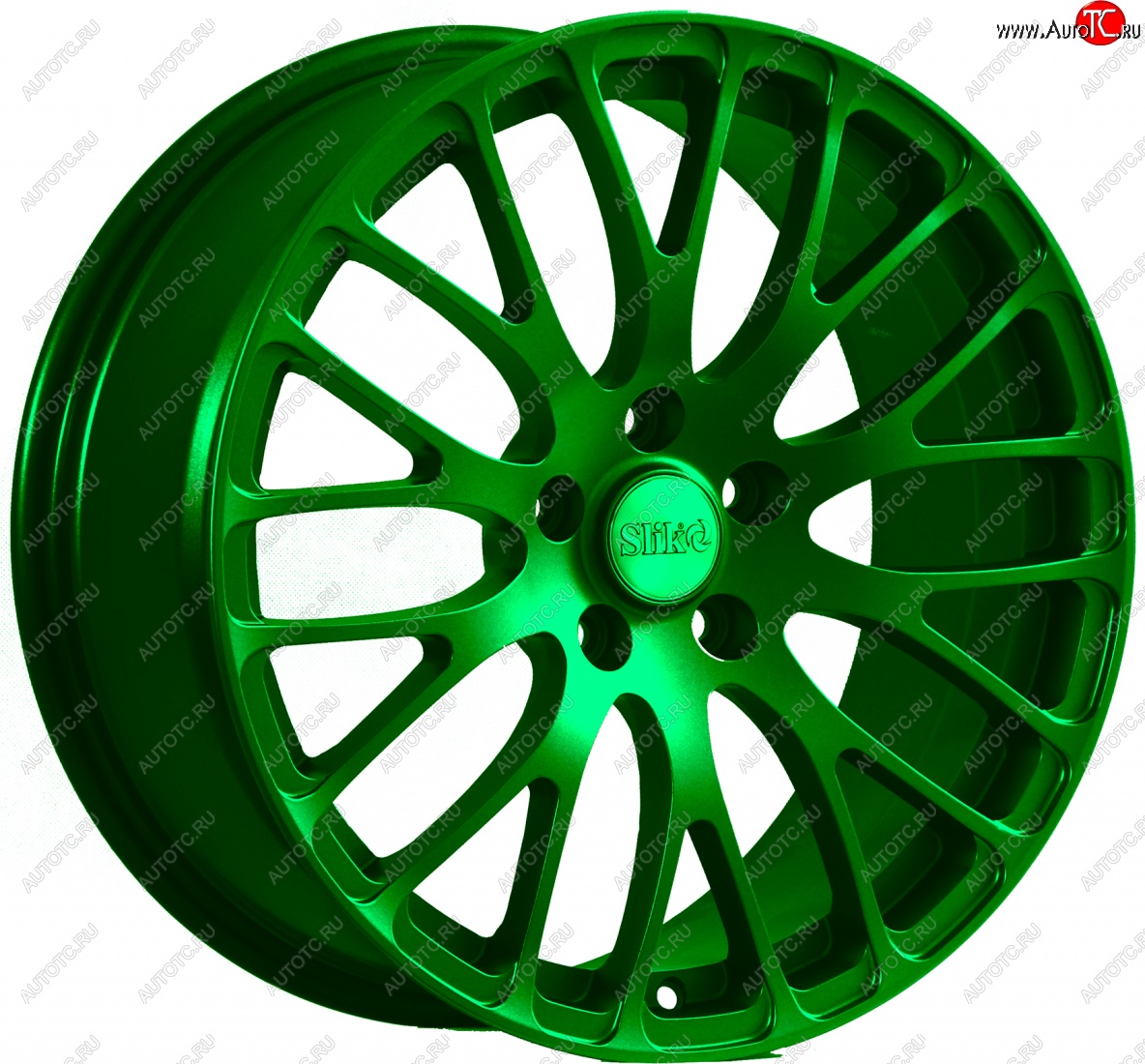 22 299 р. Кованый диск Slik Classic L-813 8.0x18   (Зеленый (GREEEN))  с доставкой в г. Кемерово