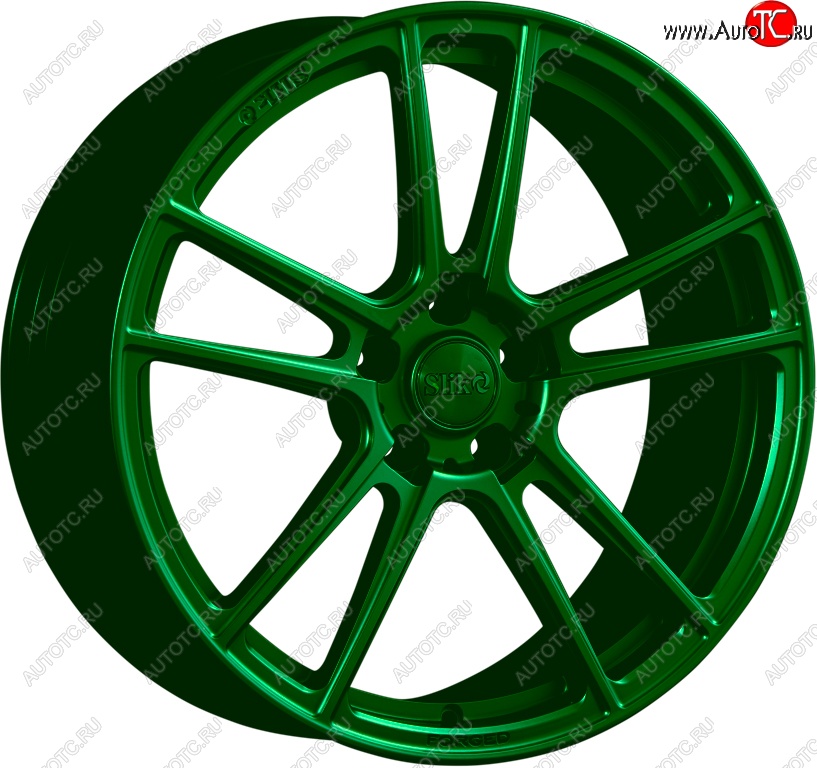 35 499 р. Кованый диск Slik PREMIUM L-817 8.5x18   (Зеленый (GREEEN))  с доставкой в г. Кемерово