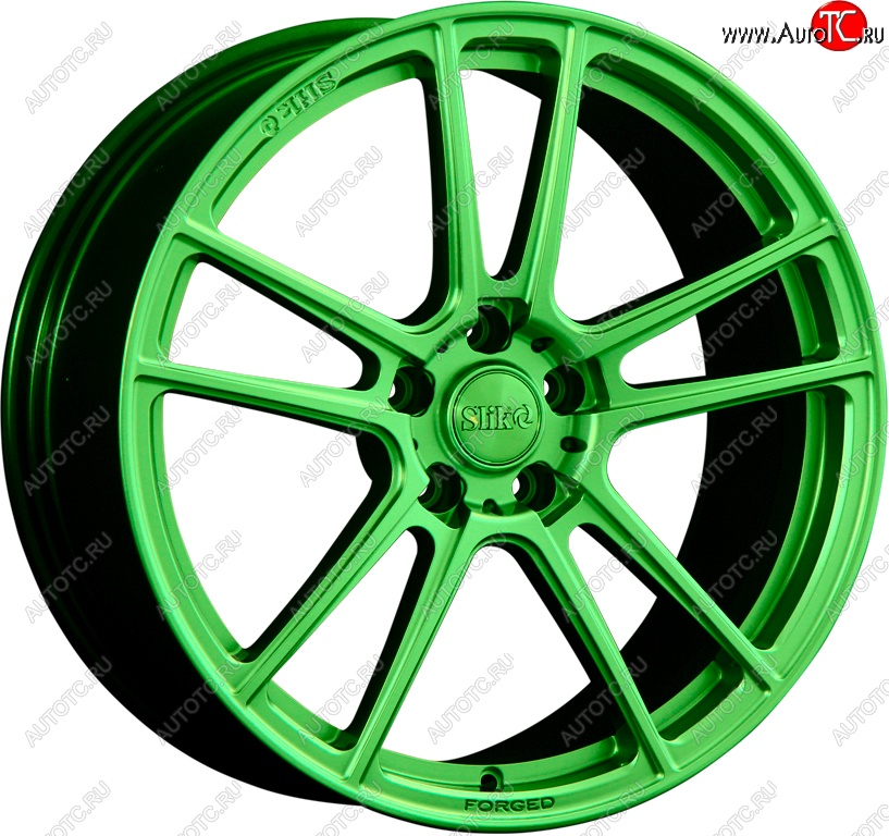 35 499 р. Кованый диск Slik PREMIUM L-817 8.5x18   (RAL 6038 ярко-зеленый (6038))  с доставкой в г. Кемерово