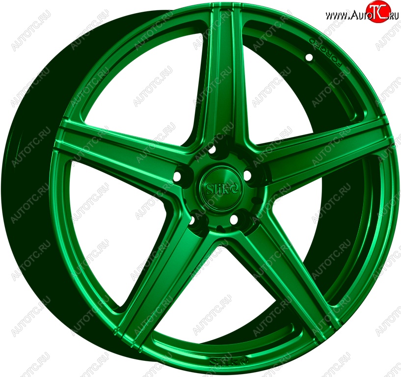 35 499 р. Кованый диск Slik PREMIUM L-819 8.5x18   (Зеленый (GREEEN))  с доставкой в г. Кемерово