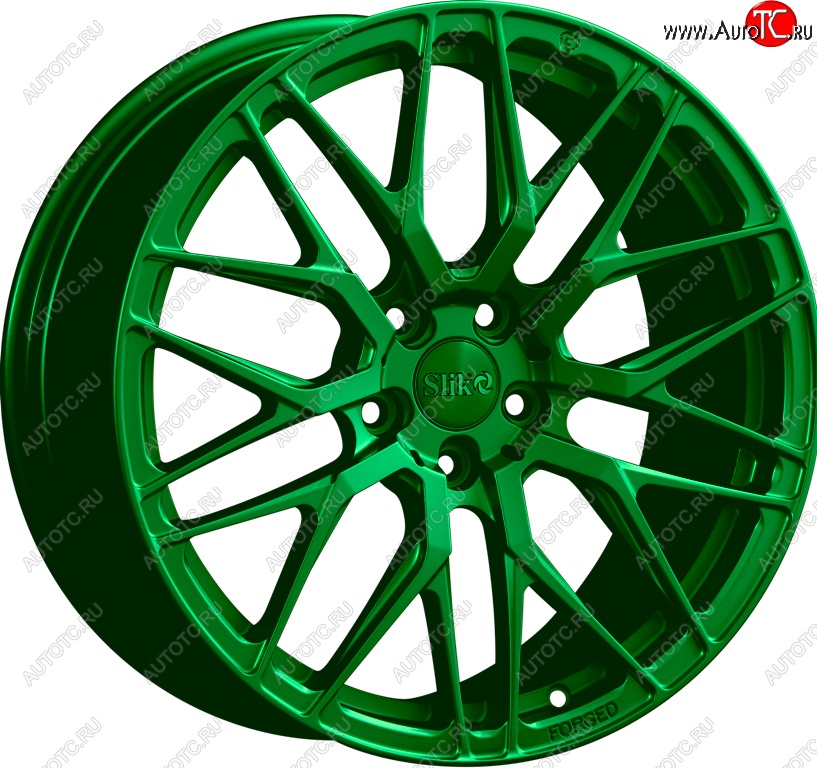 35 499 р. Кованый диск Slik PREMIUM L-829 8.0x18   (Зеленый (GREEEN))  с доставкой в г. Кемерово