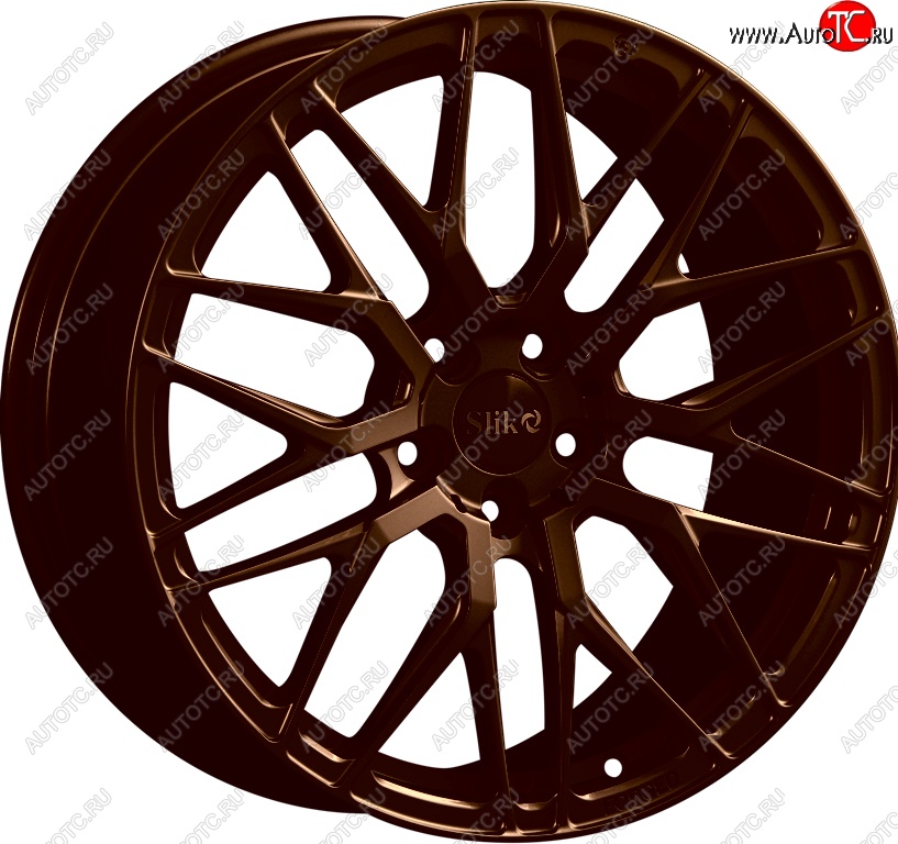 35 499 р. Кованый диск Slik PREMIUM L-829 8.5x18 технику из списка применимости (Коньячная бронза глянец (BRZCGN))  с доставкой в г. Кемерово