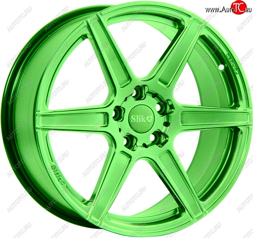 35 499 р. Кованый диск Slik PREMIUM L-832 8.5x18   (RAL 6038 ярко-зеленый (6038))  с доставкой в г. Кемерово