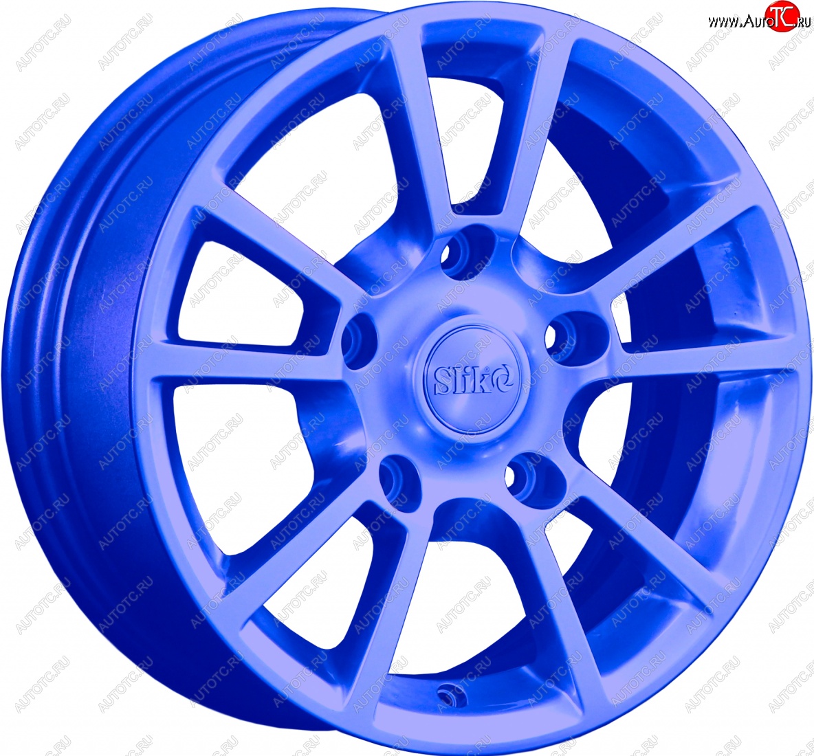 15 249 р. Кованый диск Slik Classic L-87 6.5x15   (Синий (BLUE))  с доставкой в г. Кемерово