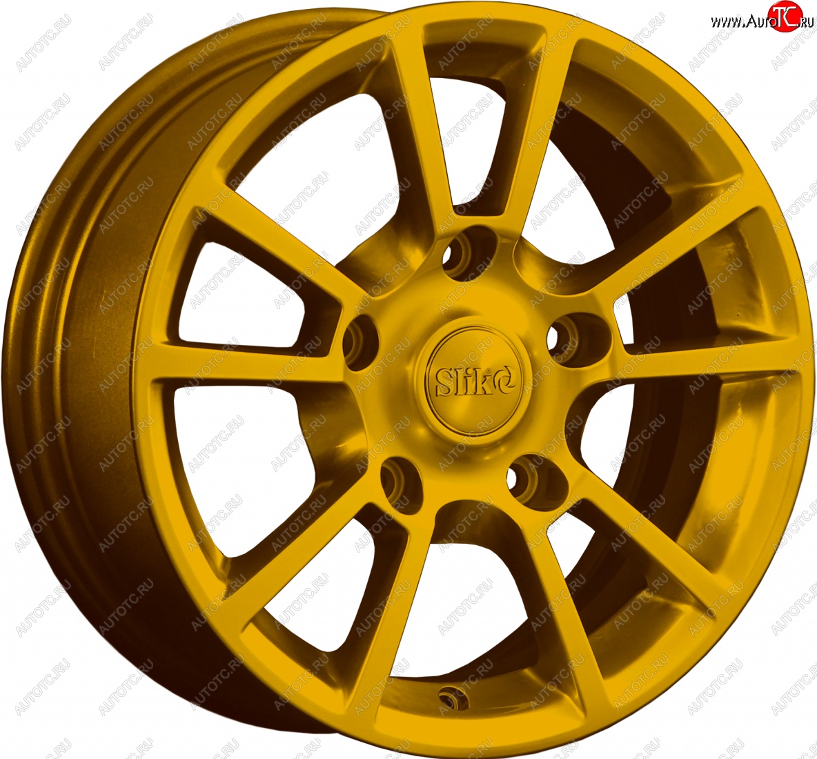 15 249 р. Кованый диск Slik Classic L-87 6.5x15   (Ярко желтый RAL1021 (YELLOW))  с доставкой в г. Кемерово