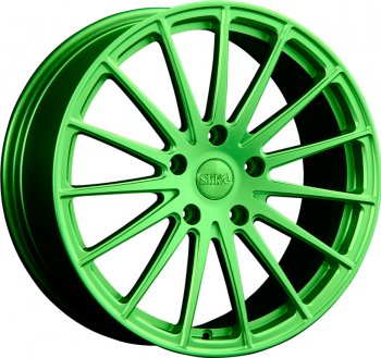 35 799 р. Кованый диск Slik PREMIUM L-912 9.0x19   (RAL 6038 ярко-зеленый (6038))  с доставкой в г. Кемерово. Увеличить фотографию 1