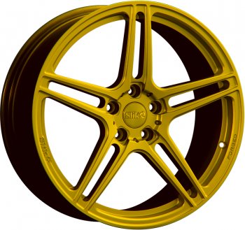 43 319 р. Кованый диск Slik PREMIUM L-914 8.5x19   (Ярко желтый RAL1021 (YELLOW))  с доставкой в г. Кемерово. Увеличить фотографию 1