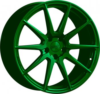 44 999 р. Кованый диск Slik PREMIUM L-915 9.0x19   (Зеленый (GREEEN))  с доставкой в г. Кемерово. Увеличить фотографию 1