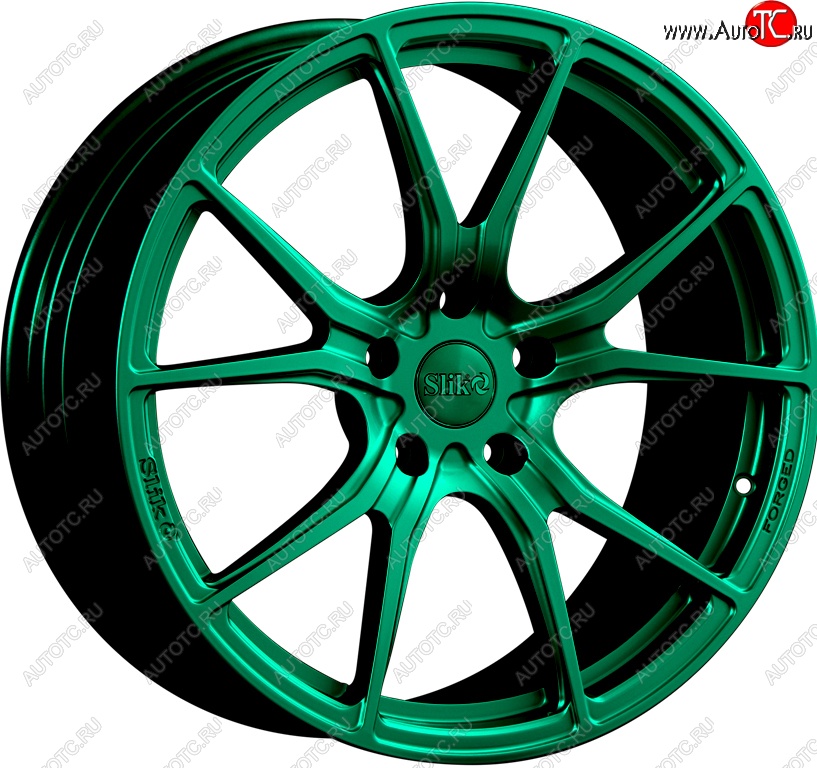 43 319 р. Кованый диск Slik PREMIUM L-916 9.0x19   (Candy изумрудно-зеленый (Candy Green))  с доставкой в г. Кемерово
