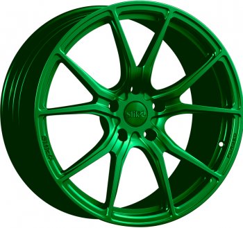 43 319 р. Кованый диск Slik PREMIUM L-916 9.0x19   (Зеленый (GREEEN))  с доставкой в г. Кемерово. Увеличить фотографию 1