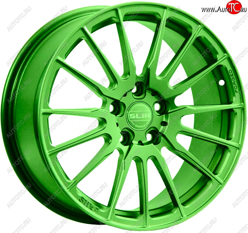 43 319 р. Кованый диск Slik PREMIUM L-938 8.5x19   (RAL 6038 ярко-зеленый (6038))  с доставкой в г. Кемерово