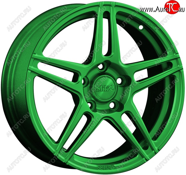 19 449 р. Кованый диск Slik premium R16x6.5 RAL Зеленый (GREEN) 6.5x16   (Цвет: GREEN)  с доставкой в г. Кемерово