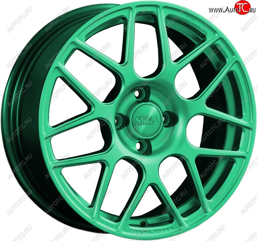 19 449 р. Кованый диск Slik premium R16x6.5 Candy Green изумрудно-зеленый 6.5x16   (Цвет: Candy Green изумрудно-зеленый 6.5x16)  с доставкой в г. Кемерово
