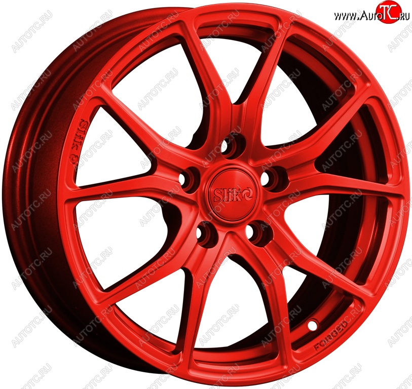 19 449 р. Кованый диск Slik premium R16x6.5 Candy RED красный 6.5x16   (Цвет: Candy RED красный 6.5x16)  с доставкой в г. Кемерово