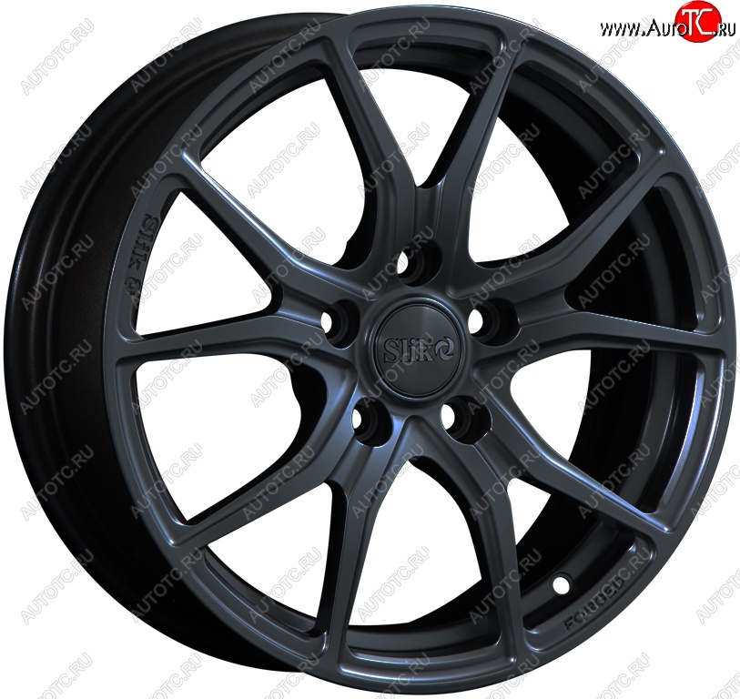 19 449 р. Кованый диск Slik premium R16x6.5 Черный глянцевый (BK) 6.5x16   (Цвет: BK)  с доставкой в г. Кемерово