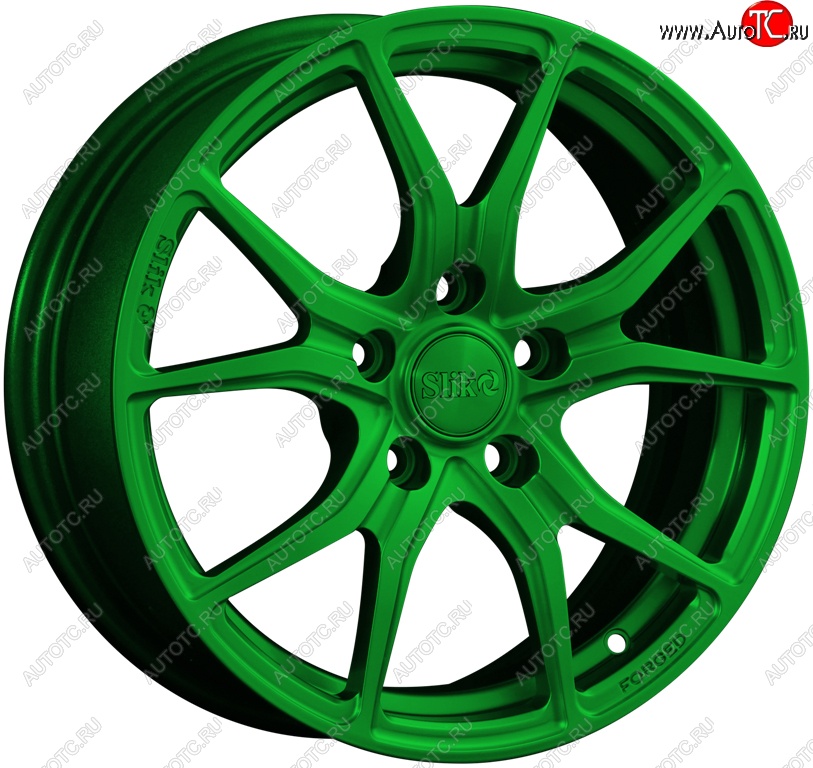 19 449 р. Кованый диск Slik premium R16x6.5 Зеленый (GREEN) 6.5x16   (Цвет: GREEN)  с доставкой в г. Кемерово