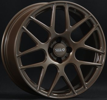 25 999 р. Кованый диск Slik premium R17x7.5 Коньячная бронза. Глянец (BRZCGN) 7.5x17   (Цвет: BRZCGN)  с доставкой в г. Кемерово. Увеличить фотографию 1
