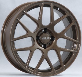 25 999 р. Кованый диск Slik premium R17x7.5 Коньячная бронза. Матовый (MBRZCGN) 7.5x17   (Цвет: MBRZCGN)  с доставкой в г. Кемерово. Увеличить фотографию 1