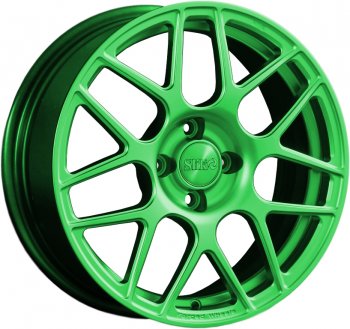 25 999 р. Кованый диск Slik premium R17x7.5 RAL 6038 ярко зеленый (6038) 7.5x17   (Цвет: 6038)  с доставкой в г. Кемерово. Увеличить фотографию 1