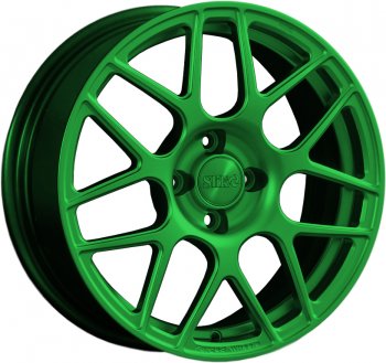 25 999 р. Кованый диск Slik premium R17x7.5 Зеленый (GREEN) 7.5x17   (Цвет: GREEN)  с доставкой в г. Кемерово. Увеличить фотографию 1