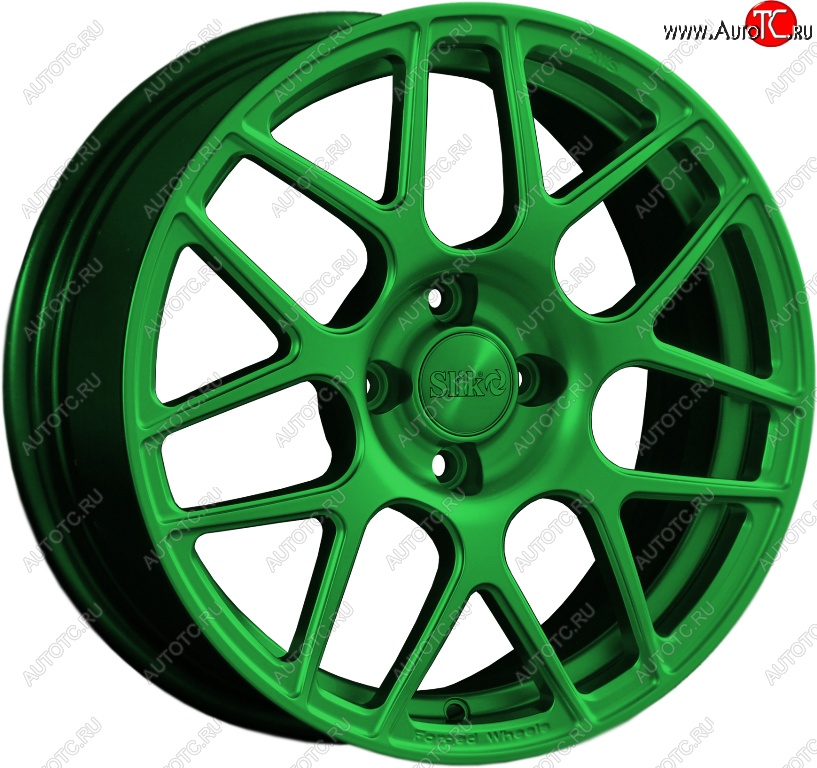 25 999 р. Кованый диск Slik premium R17x7.5 Зеленый (GREEN) 7.5x17   (Цвет: GREEN)  с доставкой в г. Кемерово