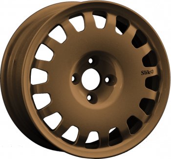 15 249 р. Кованый диск Slik Sport 6.5x15 (Металлик коньячная бронза. Матовый) 6.5x15/4-5x98-120 D54.1-72.6   (Цвет: Металлик коньячная бронза. Матовый)  с доставкой в г. Кемерово. Увеличить фотографию 1