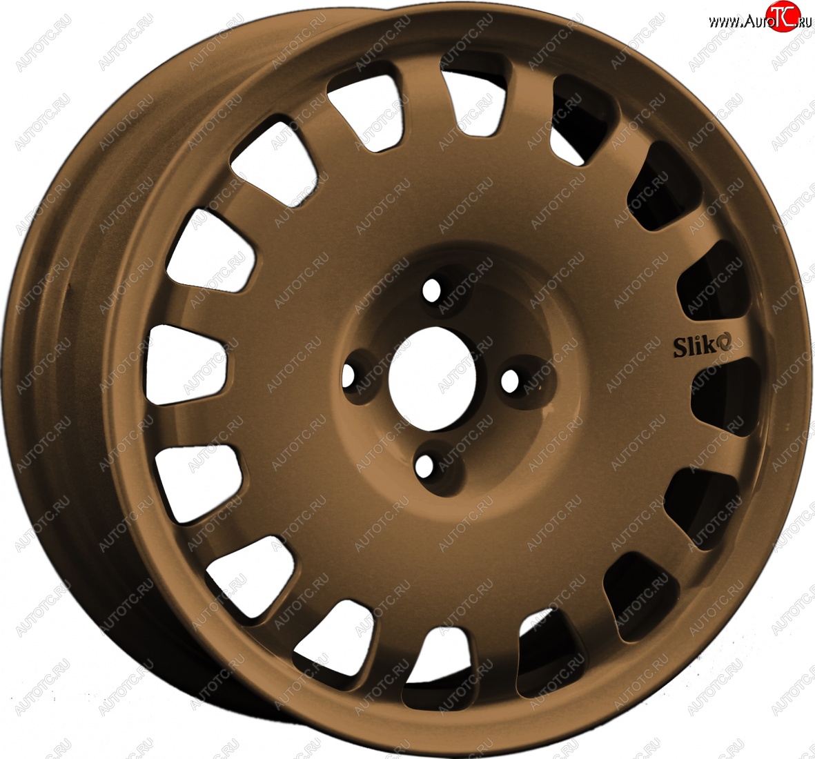 15 249 р. Кованый диск Slik Sport 6.5x15 (Металлик коньячная бронза. Матовый) 6.5x15/4-5x98-120 D54.1-72.6   (Цвет: Металлик коньячная бронза. Матовый)  с доставкой в г. Кемерово