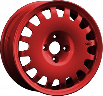 15 249 р. Кованый диск Slik Sport 6.5x15 (Красный) 6.5x15/4-5x98-120 D54.1-72.6   (Цвет: Красный)  с доставкой в г. Кемерово. Увеличить фотографию 1