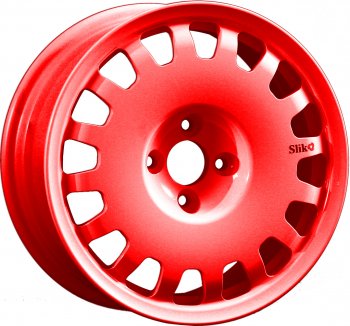 15 249 р. Кованый диск Slik Sport 6.5x15 (Candy алый) 6.5x15/4-5x98-120 D54.1-72.6   (Цвет: Candy алый)  с доставкой в г. Кемерово. Увеличить фотографию 1