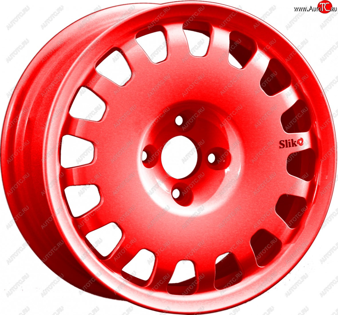 15 249 р. Кованый диск Slik Sport 6.5x15 (Candy алый) 6.5x15/4-5x98-120 D54.1-72.6   (Цвет: Candy алый)  с доставкой в г. Кемерово