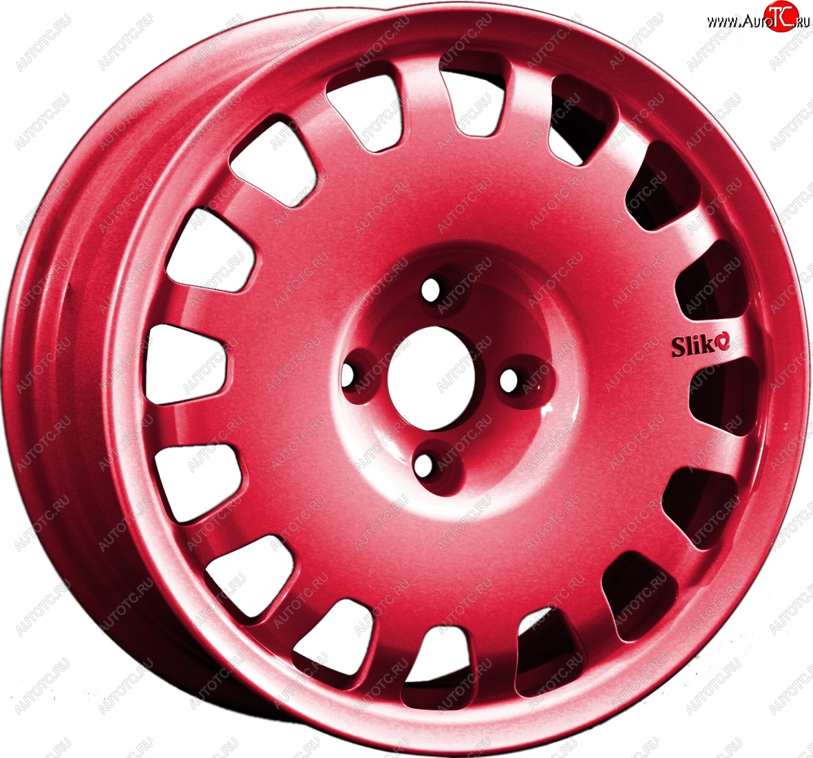 15 249 р. Кованый диск Slik Sport 6.5x15 (Candy рубиновый) 6.5x15/4-5x98-120 D54.1-72.6   (Цвет: Candy рубиновый)  с доставкой в г. Кемерово